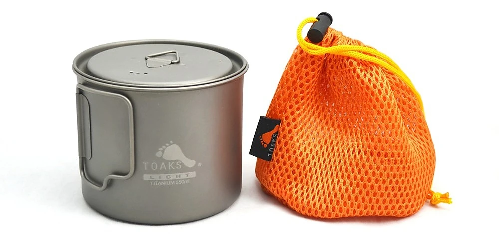 Toaks Light Titanium 550ml Pot (D95mm) 1 Toaks Light Titanium 550ml Pot (D95mm)