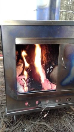 Seek Outside Medium Titanium Wood Stove & Stovepipe -Outdoor Camping Sales 20171111 131047