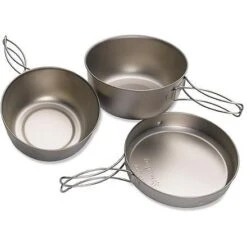 Snow Peak Titanium Cook Set, 3Pcs -Outdoor Camping Sales 660003