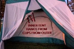 Walrus Cascade Condo -Outdoor Camping Sales INNER HANGS BY CLIPS FROM OUTER DSC06811