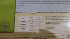 Big Agnes Third Degree Foam Pad -Outdoor Camping Sales Label3