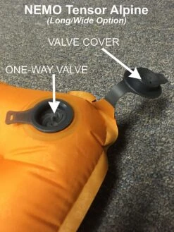 NEMO Tensor Alpine Ultralight -Outdoor Camping Sales NEMO one way valve