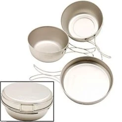 Snow Peak Titanium Cook Set, 3Pcs -Outdoor Camping Sales OC 21