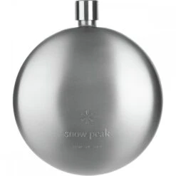 Snow Peak Titanium Curved Flask -Outdoor Camping Sales ONECOL 183