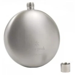 Snow Peak Titanium Curved Flask -Outdoor Camping Sales ONECOL 185