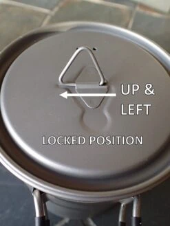 Toaks Titanium 850ml Pot -Outdoor Camping Sales Up