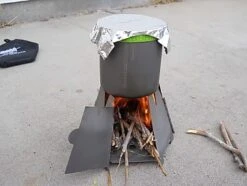 Vargo Hexagon Wood Stove Titanium -Outdoor Camping Sales Vargo Hexagon test