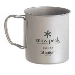 Snow Peak Titanium Single Wall 600 Cup 26 Snow Peak Titanium Single Wall 600 Cup -Outdoor Camping Sales l302767