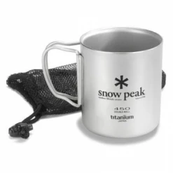 Snow Peak Ti-Double 450 Cup -Outdoor Camping Sales l414255