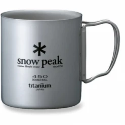 Snow Peak Ti-Double 450 Cup -Outdoor Camping Sales l456515 3