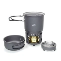 Esbit Alcohol Stove & Trekking Cookset CS985HA -Outdoor Camping Sales opplanet esbit alcohol burner trekking cookset aaadcd