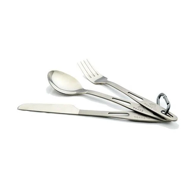 Toaks Titanium 3-Piece Cutlery Set 1 Toaks Titanium 3-Piece Cutlery Set